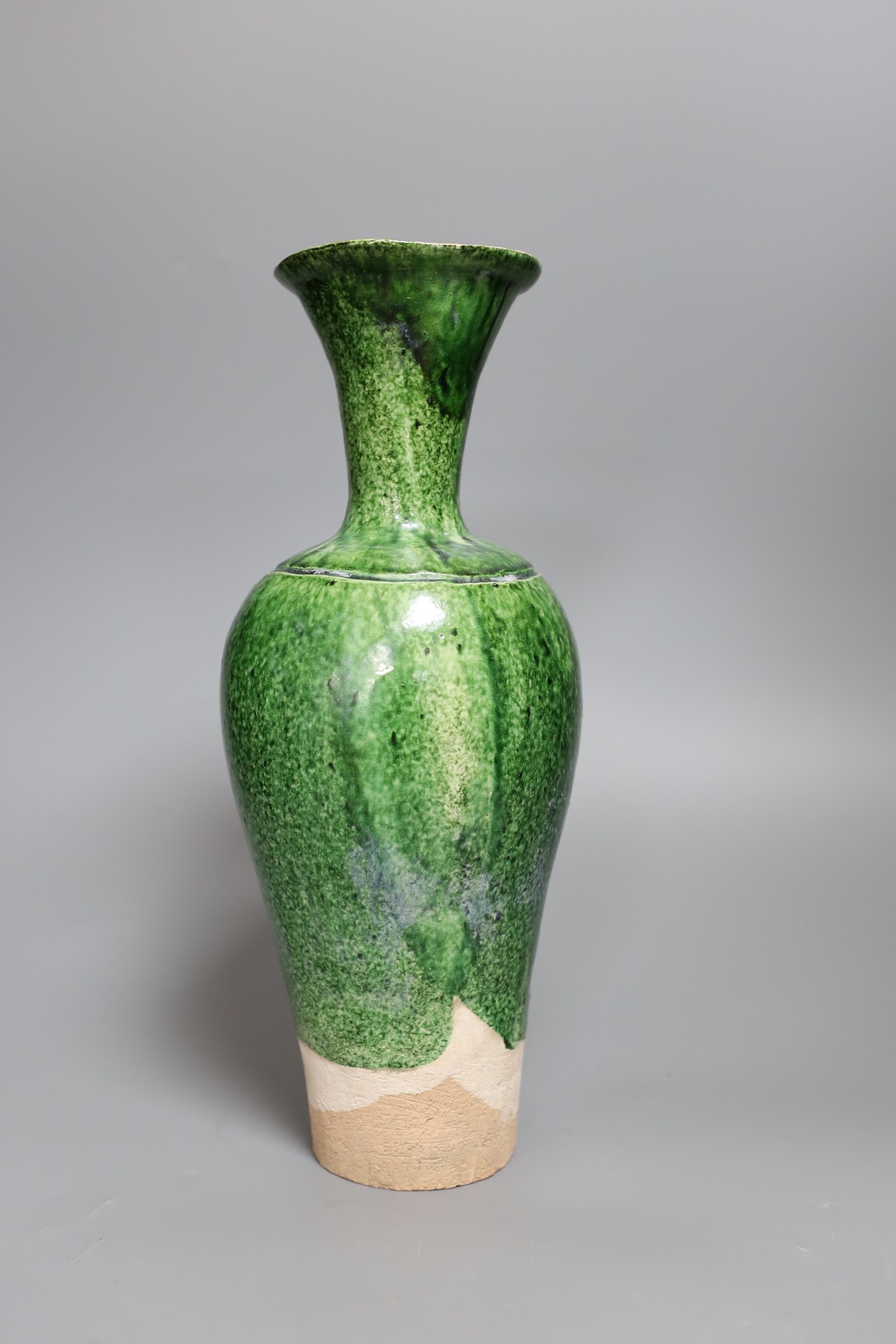 A Chinese Tang style green glazed vase, 33cm tall